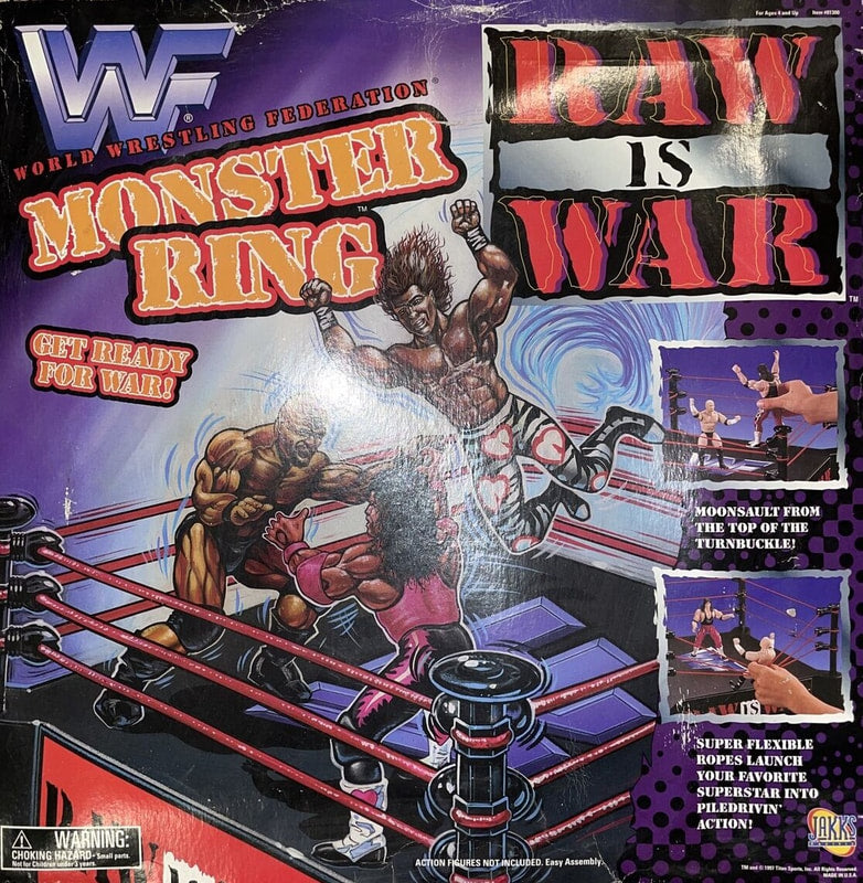 1997 WWF Jakks Pacific Raw Is War Monster Ring Action & Toy Figures PWcatalog