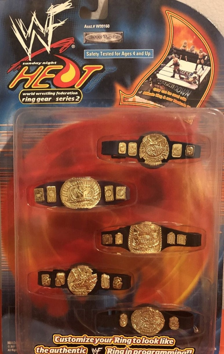 2001 WWF Jakks Pacific Ring Gear Series 2: Championship Belts Action & Toy Figures PWcatalog