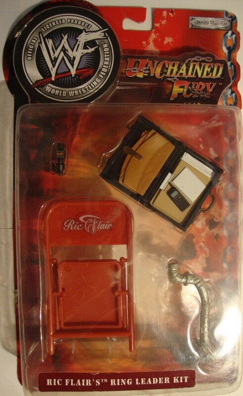 2002 WWF Jakks Pacific Unchained Fury Accessory Sets: Ric Flair's Ring Leader Kit Action & Toy Figures PWcatalog