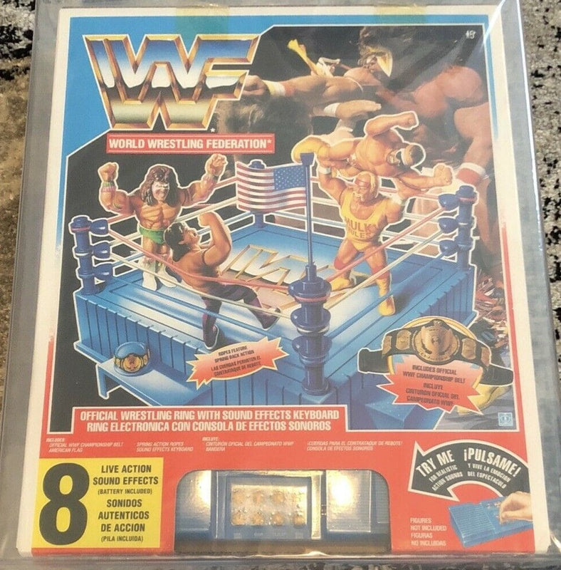 WWF Hasbro Wrestling Rings & Playsets: Official Wrestling Ring with Sound Effect Keyboard Action & Toy Figures PWcatalog