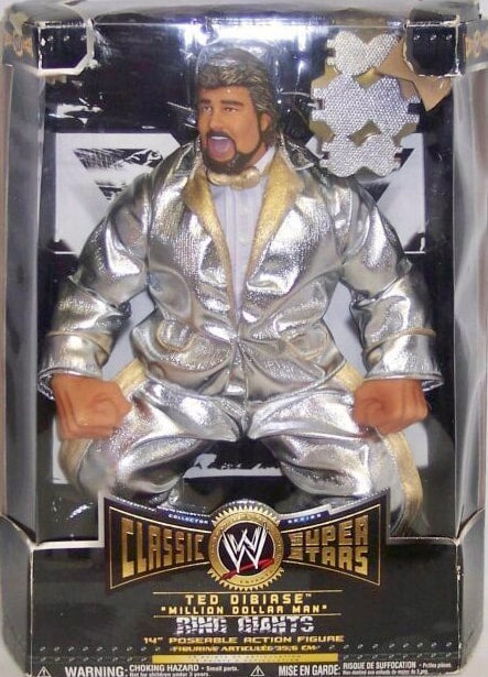 WWE Jakks Pacific Classic Superstars Ring Giants "Million Dollar Man" Ted Dibiase Action & Toy Figures PWcatalog