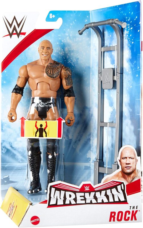 WWE Mattel Wrekkin' 3 The Rock Action & Toy Figures PWcatalog