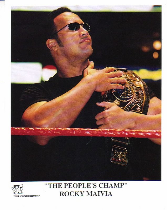 1998 Rocky Maivia "The People's Champ" color PWcatalog