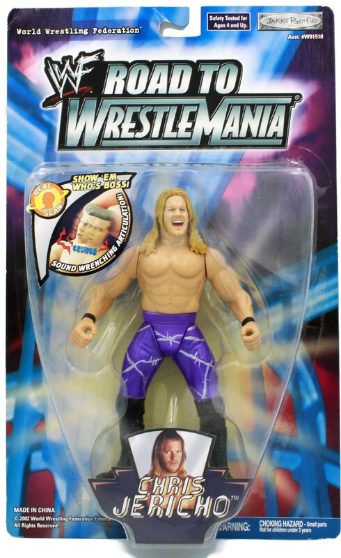 2002 WWF Jakks Pacific Road to WrestleMania Chris Jericho Action & Toy Figures PWcatalog
