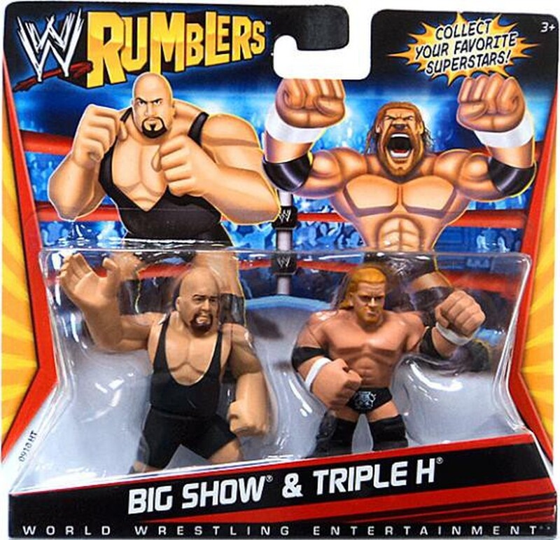 WWE Mattel Rumblers 1 Big Show & Triple H Action & Toy Figures PWcatalog