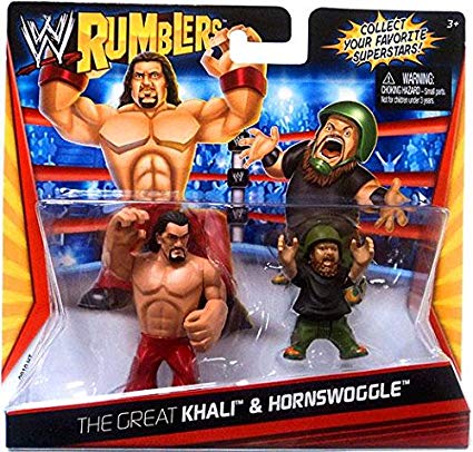WWE Mattel Rumblers 1 The Great Khali & Hornswoggle Action & Toy Figures PWcatalog