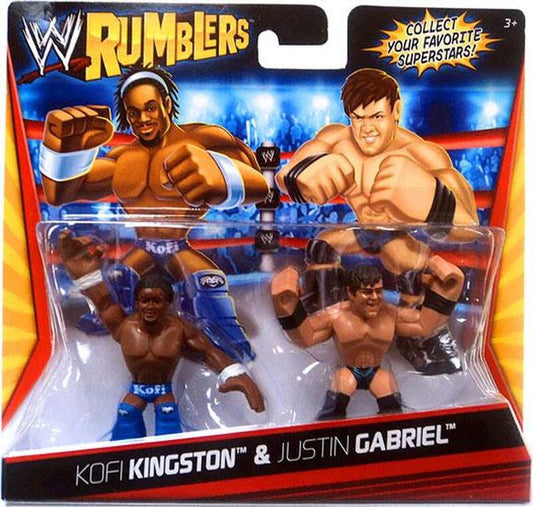 WWE Mattel Rumblers 1 Kofi Kingston & Justin Gabriel Action & Toy Figures PWcatalog