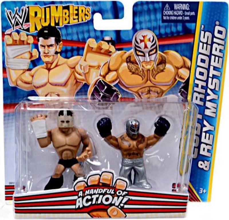 WWE Mattel Rumblers 2 Cody Rhodes & Rey Mysterio Action & Toy Figures PWcatalog