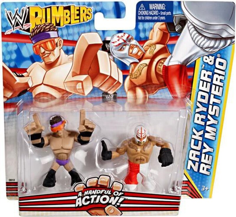 WWE Mattel Rumblers 2 Zack Ryder & Rey Mysterio Action & Toy Figures PWcatalog