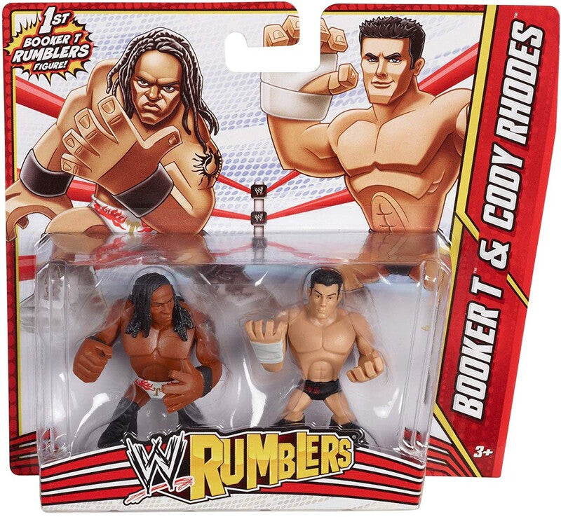WWE Mattel Rumblers 3 Booker T & Cody Rhodes Action & Toy Figures PWcatalog