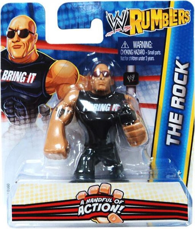 WWE Mattel Rumblers 2 The Rock Action & Toy Figures PWcatalog
