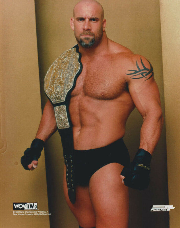 1998 WCW CHAMPION Goldberg licensed Photofile color PW Catalog