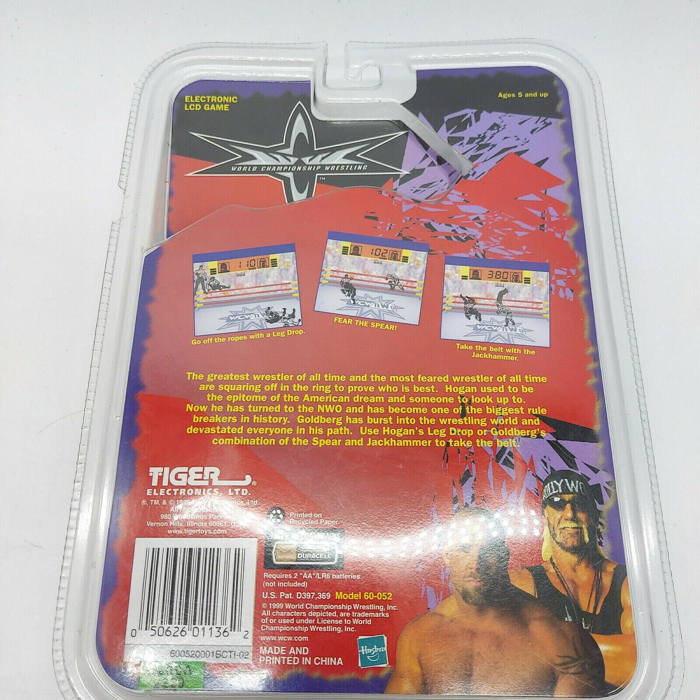 WCW grudge match Handheld LCD Hulk Hogan Goldberg PWcatalog