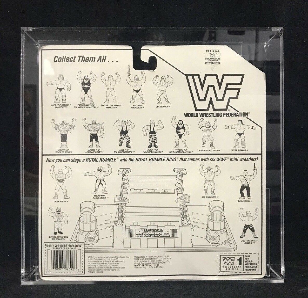 WWF Hasbro Mini Wrestlers Brutus "The Barber" Beefcake, Butch and Luke of the Bushwhackers & Greg "The Hammer" Valentine Action & Toy Figures PWcatalog