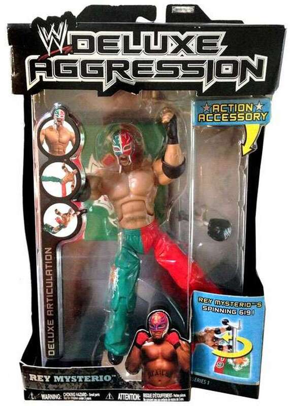 WWE Jakks Pacific Deluxe Aggression 1 Rey Mysterio Action & Toy Figures PWcatalog