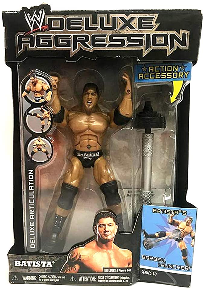 WWE Jakks Pacific Deluxe Aggression 10 Batista Action & Toy Figures PWcatalog