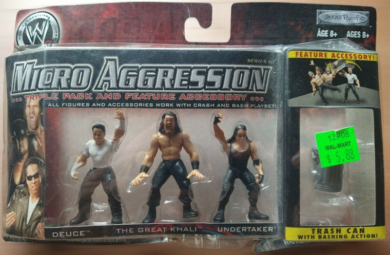 WWE Jakks Pacific Micro Aggression 10 Deuce, The Great Khali & Undertaker Action & Toy Figures PWcatalog