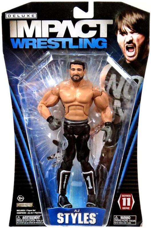 TNA/Impact Wrestling Jakks Pacific Deluxe Impact! 11 AJ Styles Action & Toy Figures PWcatalog