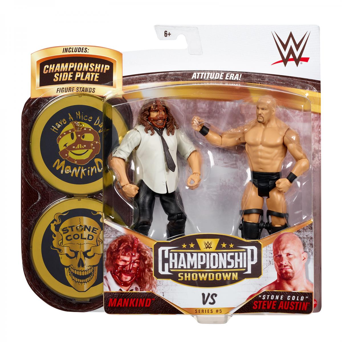 WWE Mattel Championship Showdown 5 Mankind vs. "Stone Cold" Steve Austin Action & Toy Figures PWcatalog