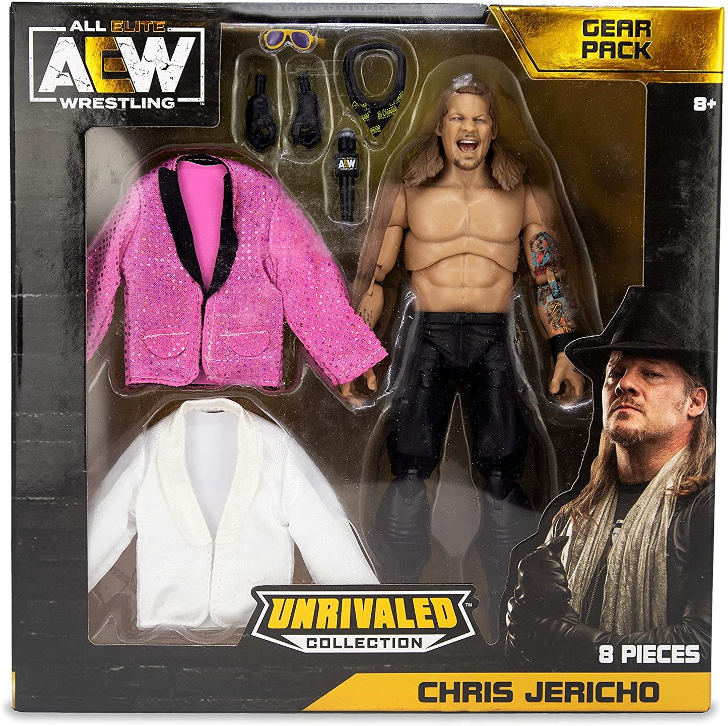 AEW Jazwares Unrivaled Collection Exclusive Chris Jericho Gear Pack Action & Toy Figures PWcatalog