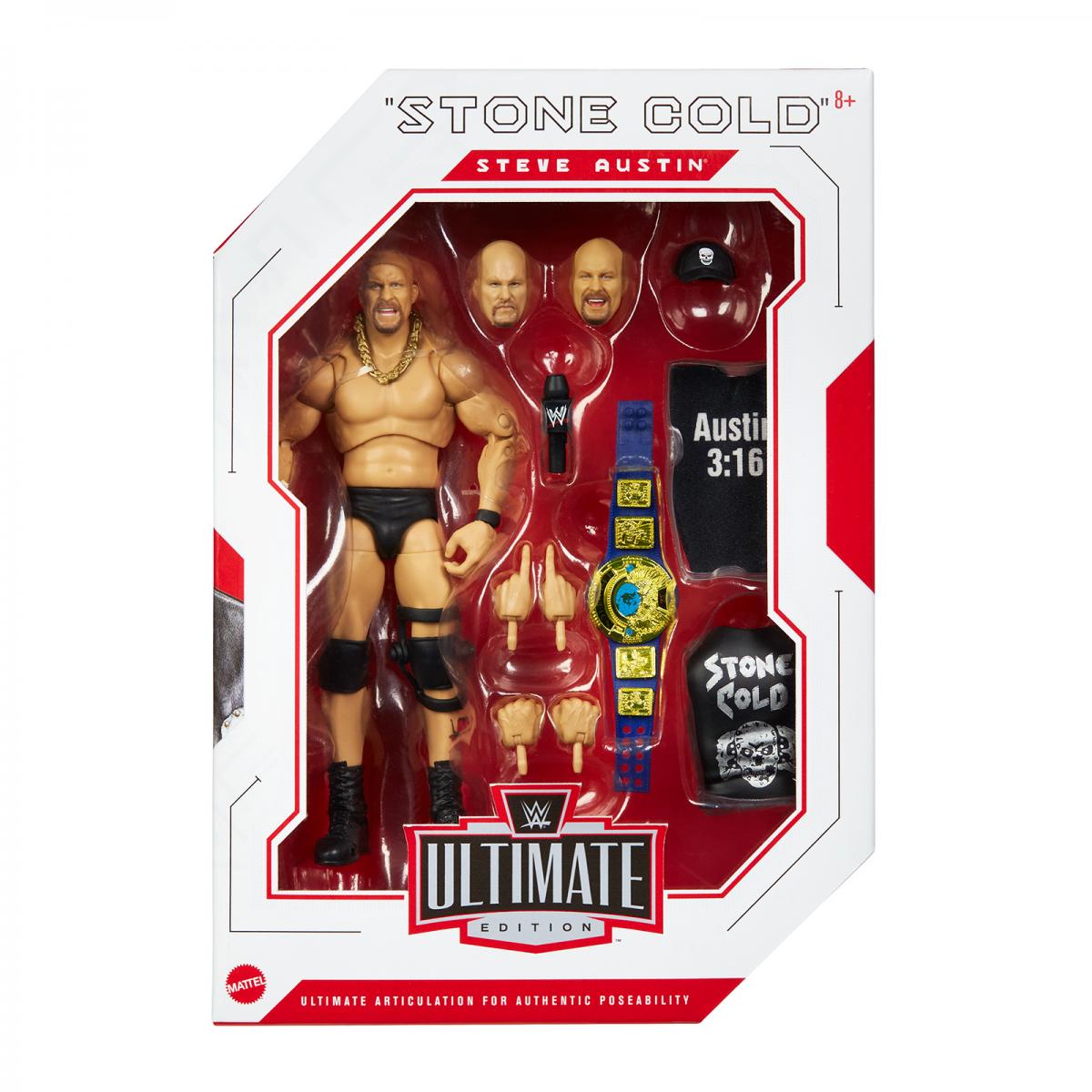 WWE Mattel Ultimate Edition 9 "Stone Cold" Steve Austin Action & Toy Figures PWcatalog