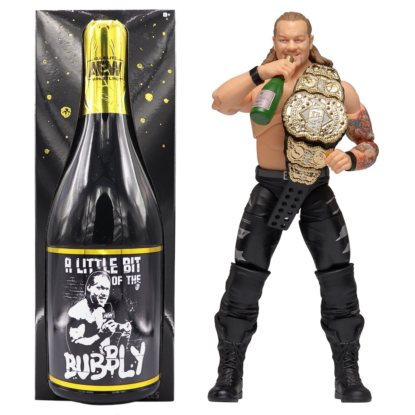 AEW Jazwares Unrivaled Collection Exclusive #09 "A Little Bit of the Bubbly" Chris Jericho Action & Toy Figures PWcatalog
