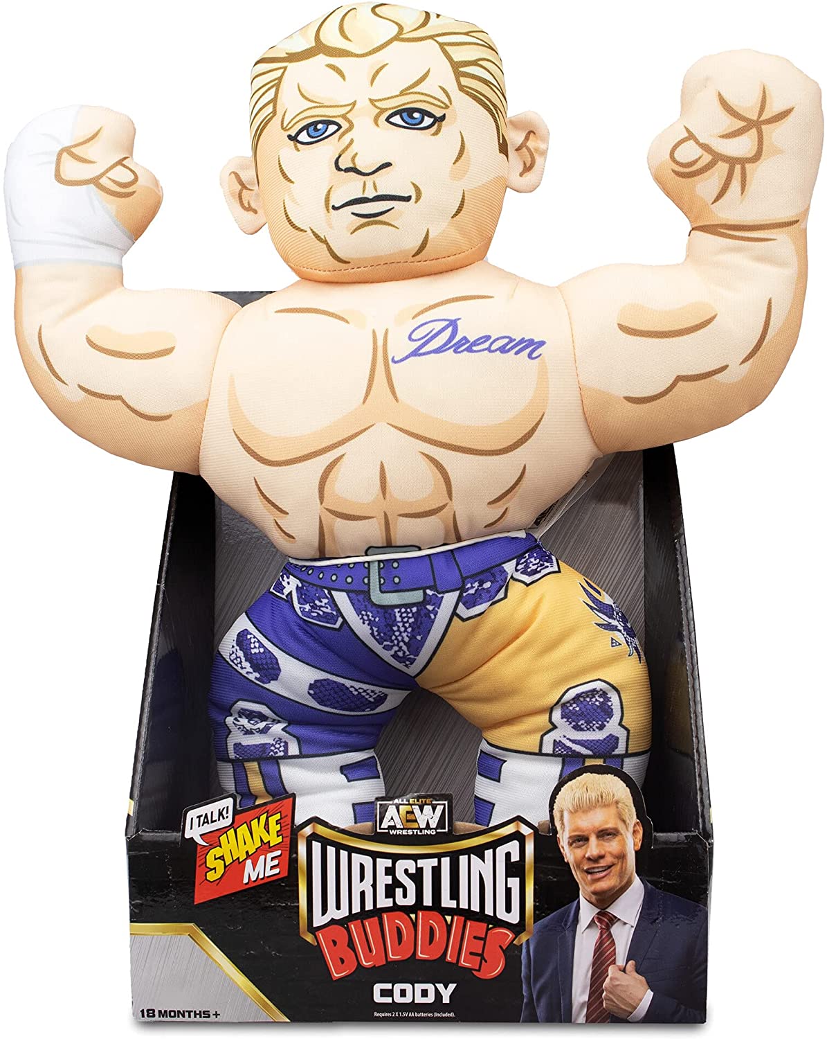 AEW Jazwares Wrestling Buddies 1 Cody Rhodes Action & Toy Figures PWcatalog