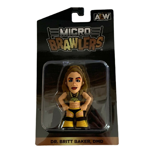 AEW Pro Wrestling Tees Micro Brawlers Wave 1 Dr. Britt Baker, DMD Action & Toy Figures PWcatalog