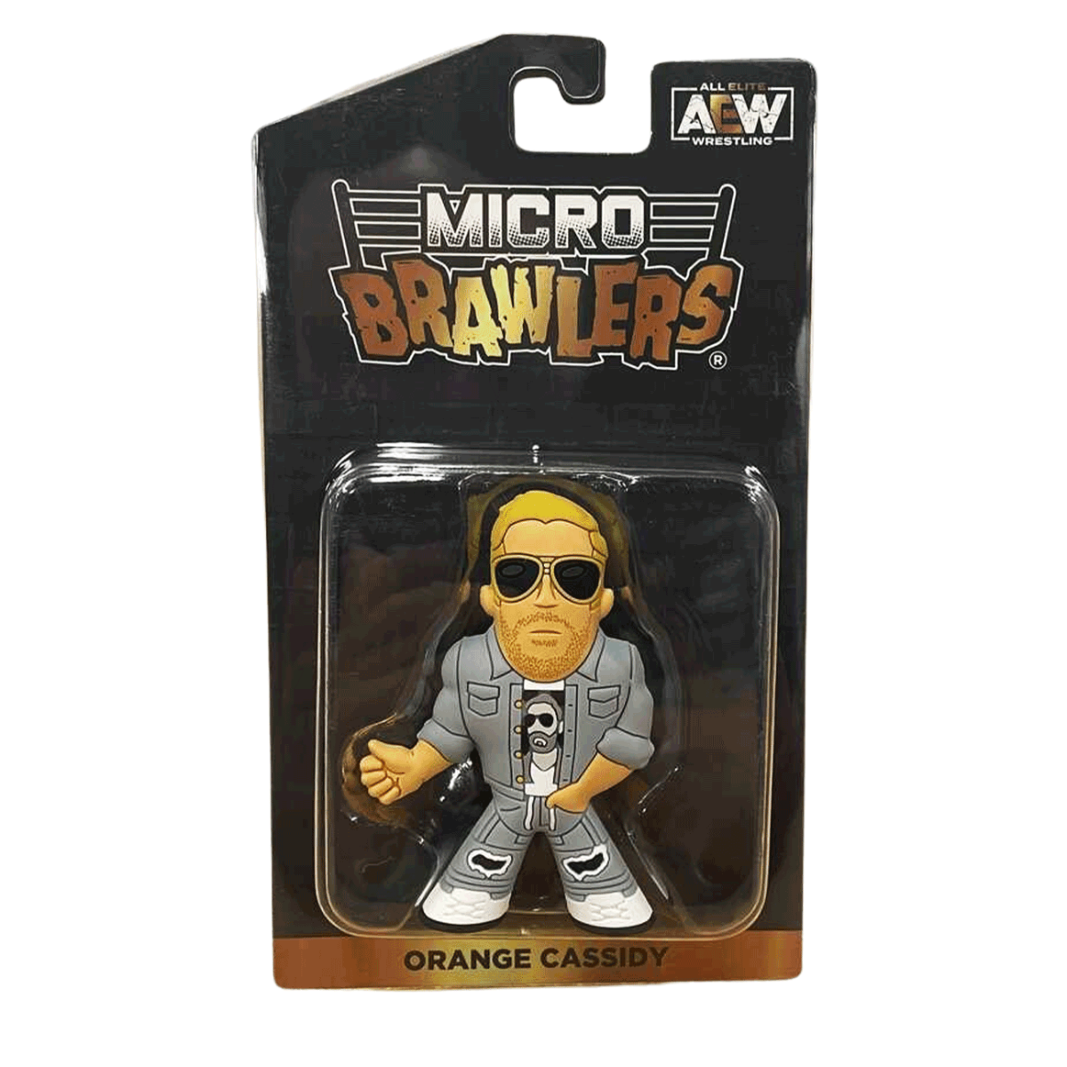 AEW Pro Wrestling Tees Micro Brawlers Wave 1 Orange Cassidy Action & Toy Figures PWcatalog