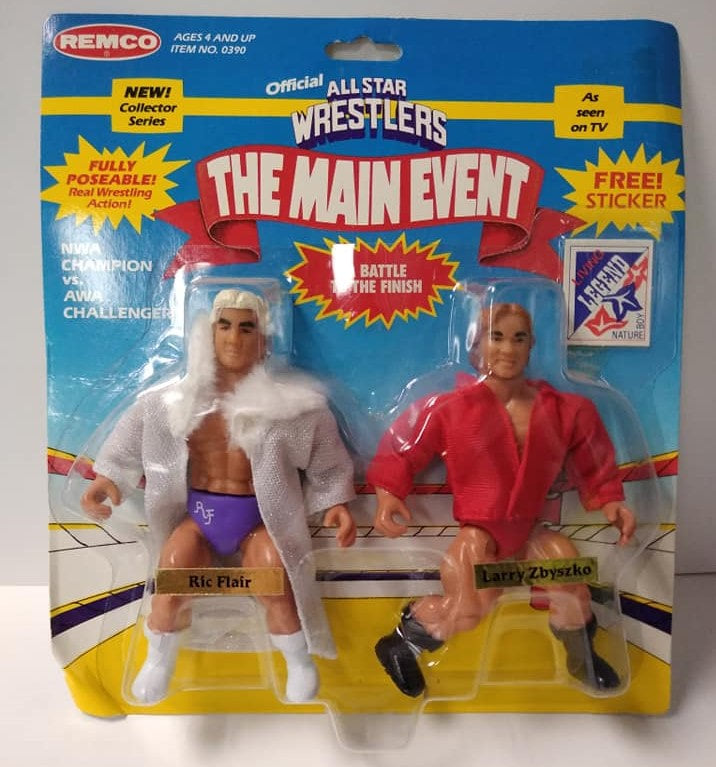 AWA Remco All Star Wrestlers 1 Ric Flair vs. Larry Zbyszko Action & Toy Figures PWcatalog