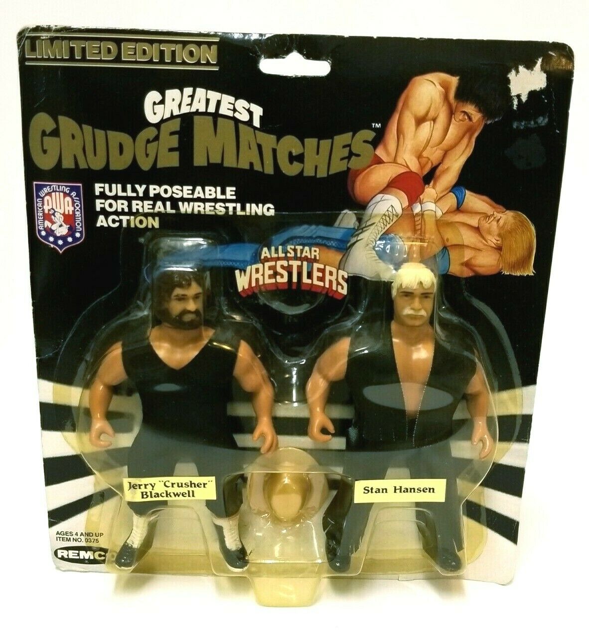 AWA Remco All Star Wrestlers 3 "Greatest Grudge Matches" Jerry "Crusher" Blackwell vs. Stan Hansen Action & Toy Figures PWcatalog