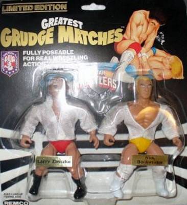 AWA Remco All Star Wrestlers 3 "Greatest Grudge Matches" Larry Zbyszko vs. Nick Bockwinkle Action & Toy Figures PWcatalog