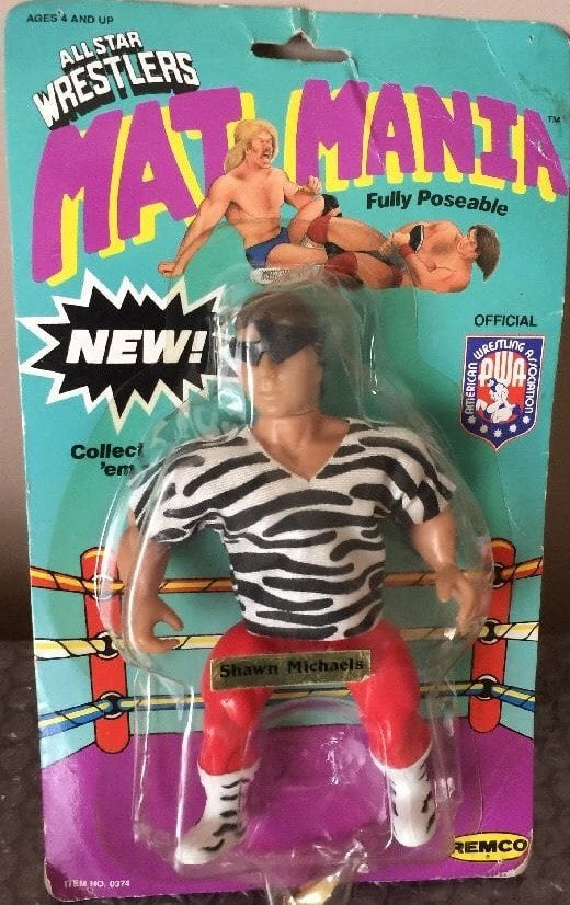 AWA Remco All Star Wrestlers 4 "Mat Mania" Shawn Michaels Action & Toy Figures PWcatalog