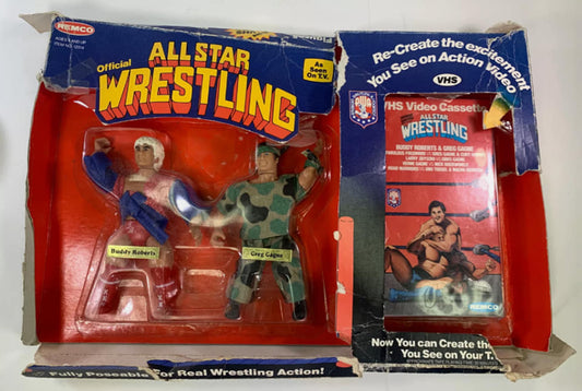AWA Remco All Star Wrestlers Wrestling Rings & Playsets: "Fight to the Finish": Buddy Roberts vs. Greg Gagne Action & Toy Figures PWcatalog