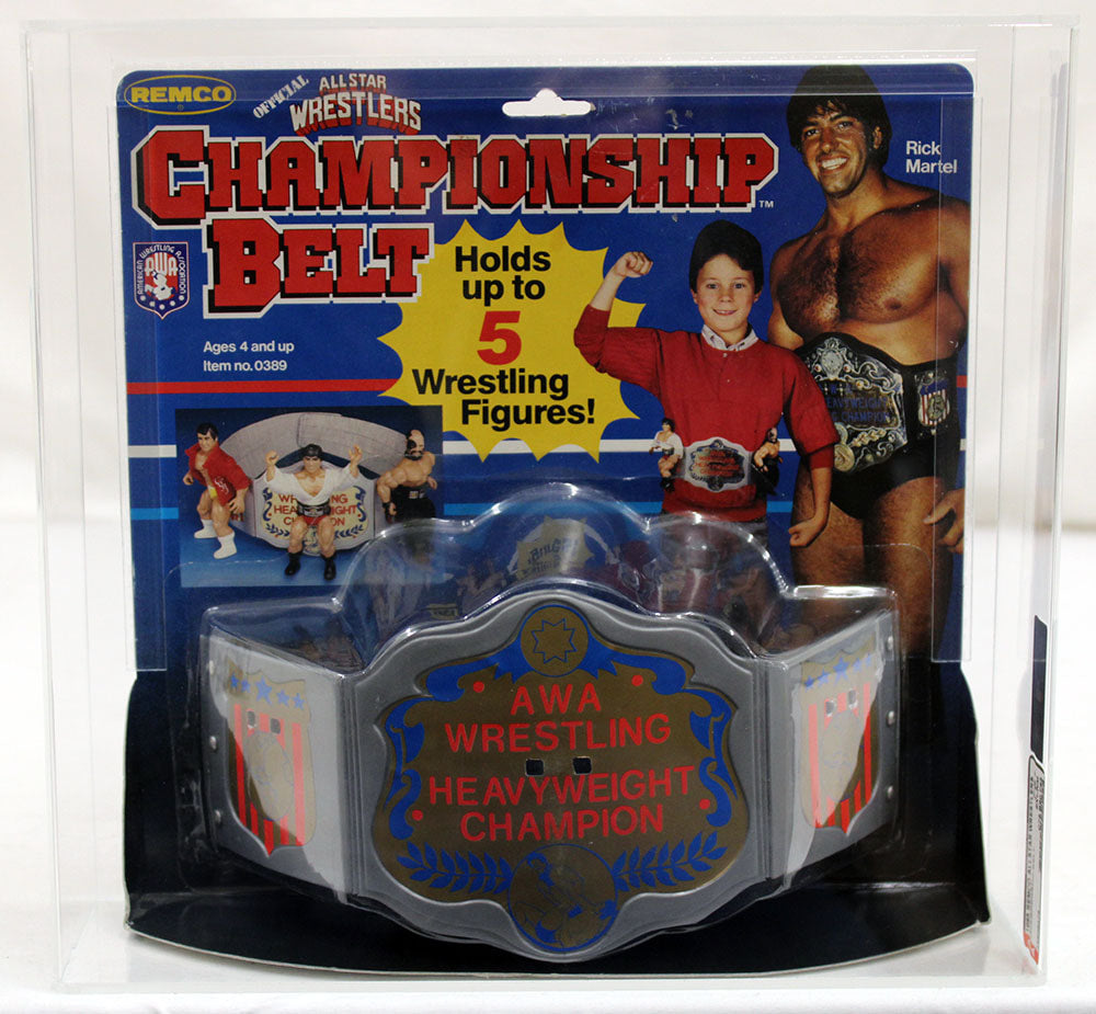 AWA Remco All Star Wrestlers Wrestling Rings & Playsets: Official All Star Wrestlers Championship Belt Action & Toy Figures PWcatalog