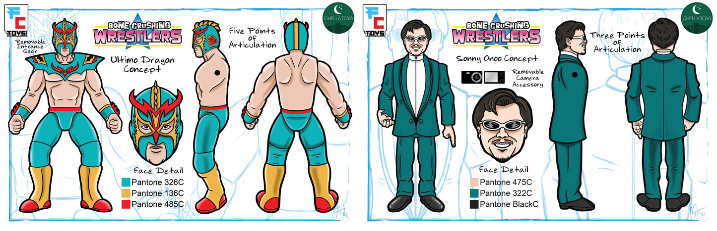 FC Toys Bone Crushing Wrestlers 1 Ultimo Dragon & Sonny Onoo 2-Pack Action & Toy Figures Pwcatalog