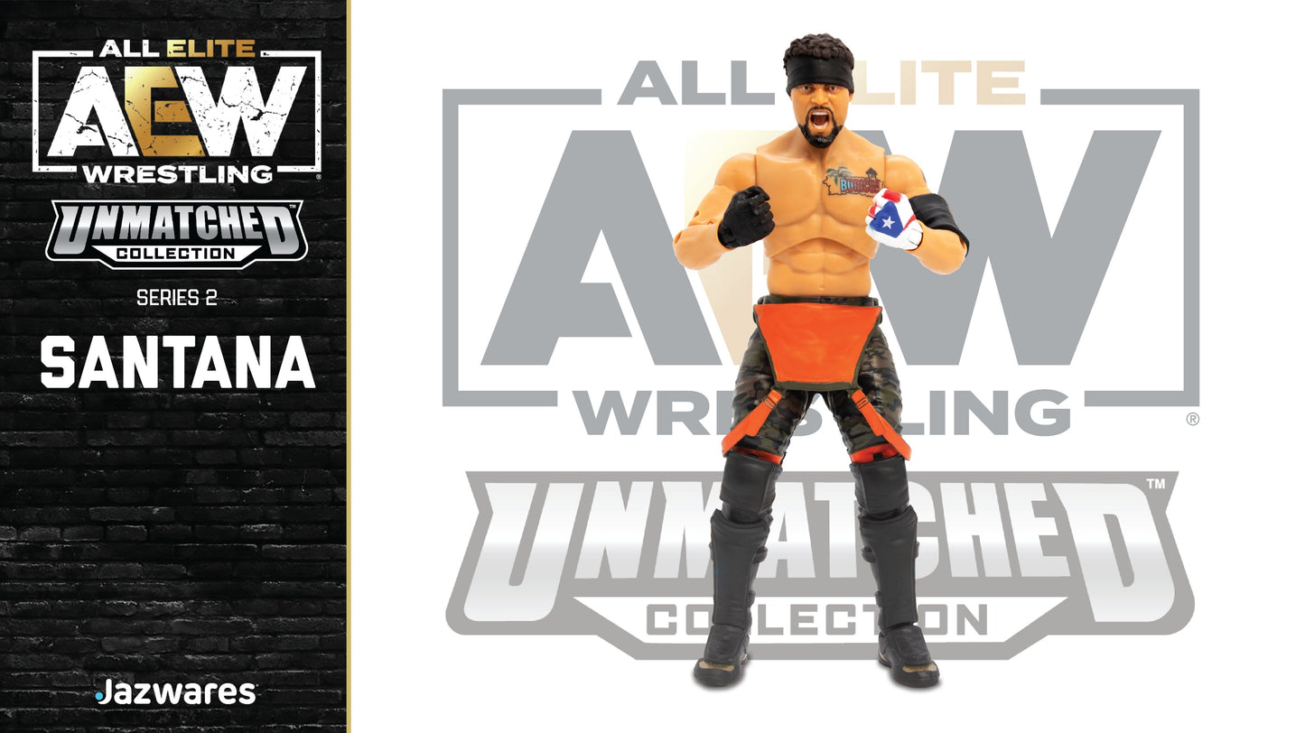 AEW Jazwares Unmatched Collection 2 #10 Santana Action & Toy Figures PWcatalog