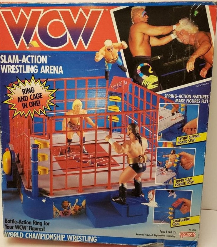 WCW Galoob WCW Galoob Wrestling Rings & Playsets: Slam-Action Wrestling Arena Action & Toy Figures PWcatalog