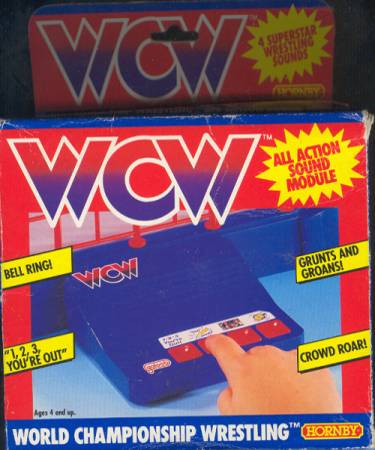 WCW Hornby WCW Galoob Wrestling Rings & Playsets: All Action Sound Module Action & Toy Figures PWcatalog