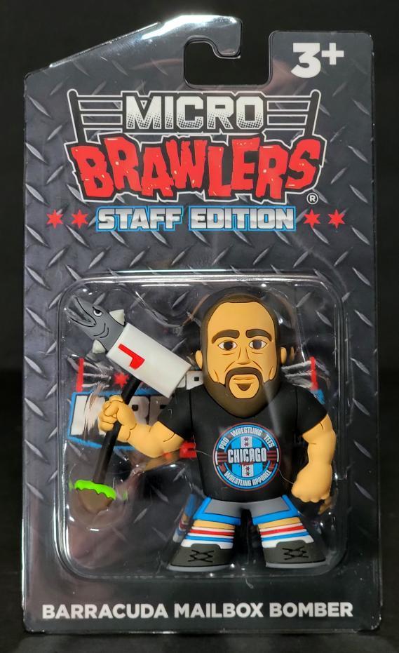 Pro Wrestling Tees Micro Brawlers Staff Edition Barracuda Mailbox Bomber Action & Toy Figures PWcatalog