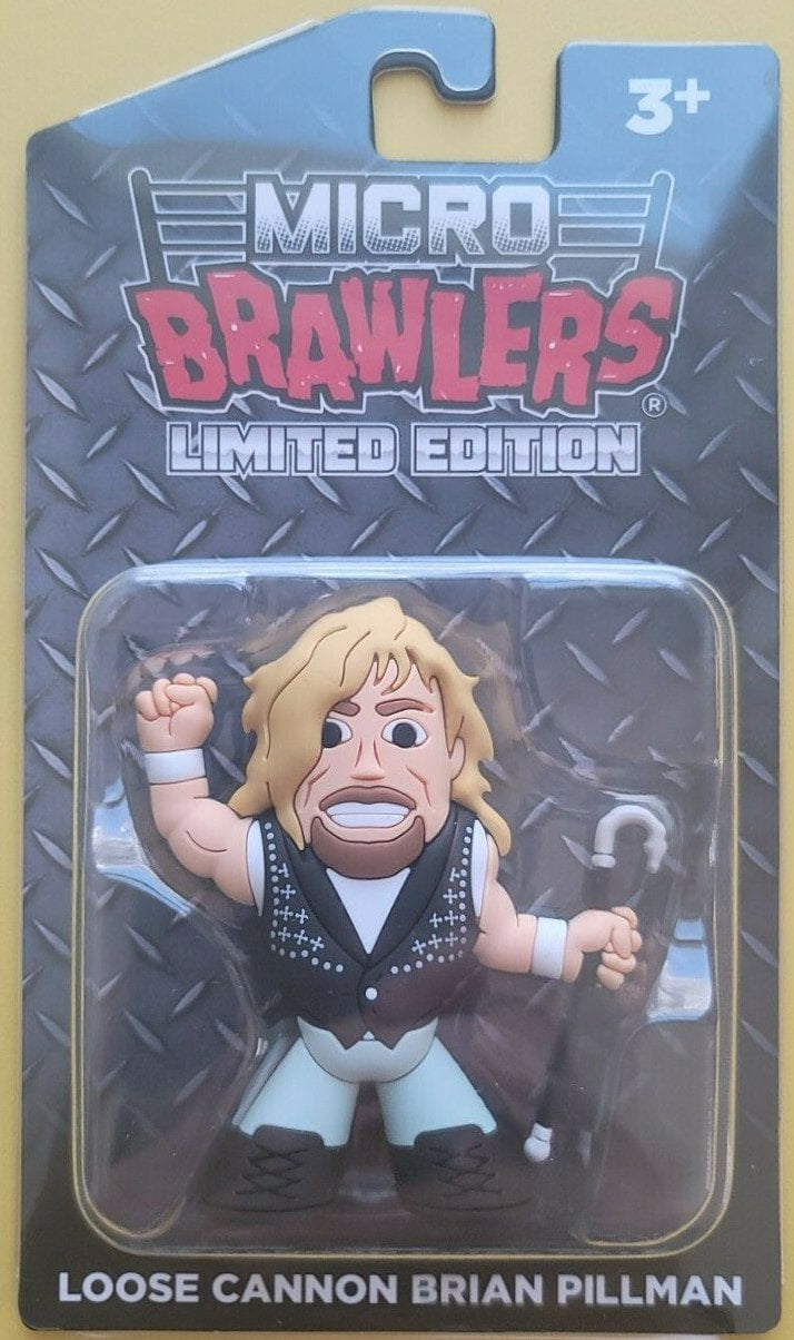 Pro Wrestling Tees Micro Brawlers Limited Edition Loose Cannon Brian Pillman Action & Toy Figures PWcatalog