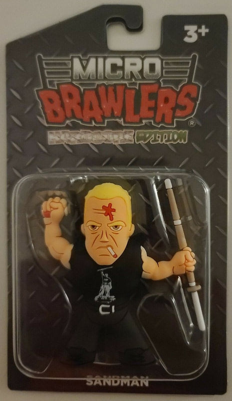 Pro Wrestling Tees Micro Brawlers Limited Edition Sandman Action & Toy Figures PWcatalog