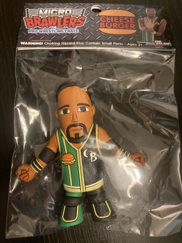 Pro Wrestling Tees Micro Brawlers 1 Cheeseburger Action & Toy Figures PWcatalog