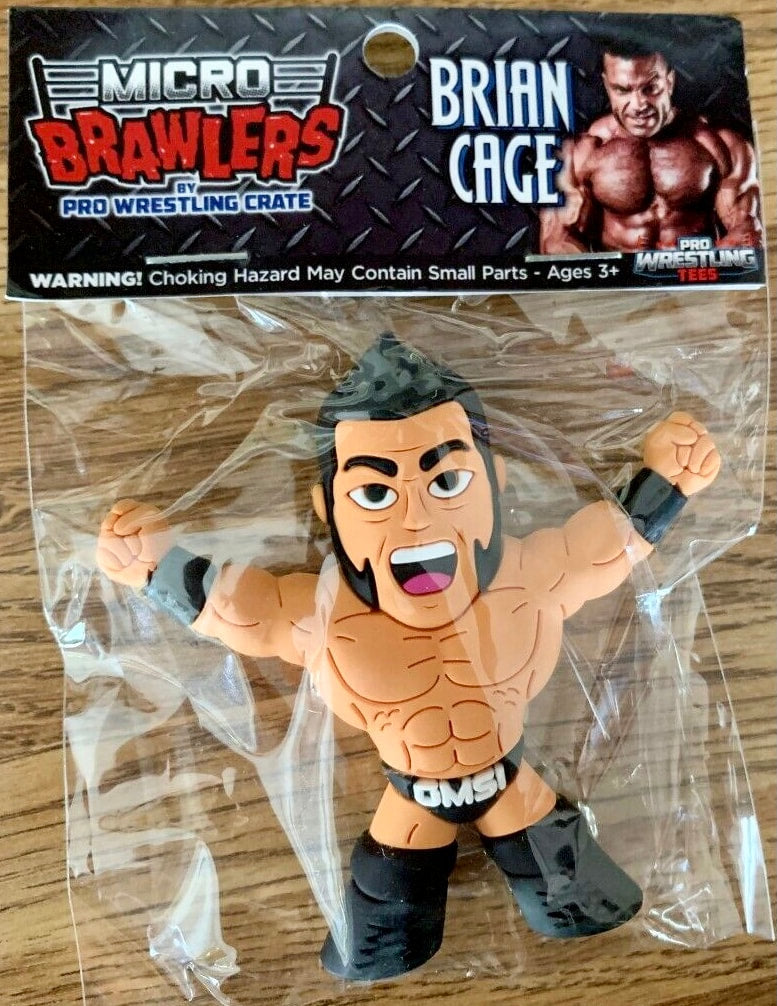 Pro Wrestling Tees Micro Brawlers 3 Brian Cage Action & Toy Figures PWcatalog