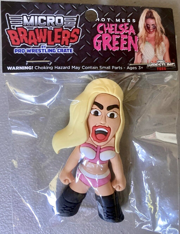 Pro Wrestling Tees Micro Brawlers 3 "Hot Mess" Chelsea Green Action & Toy Figures PWcatalog