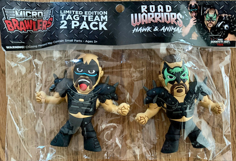 Pro Wrestling Tees Micro Brawlers 4 Road Warriors: Hawk & Animal Action & Toy Figures PWcatalog