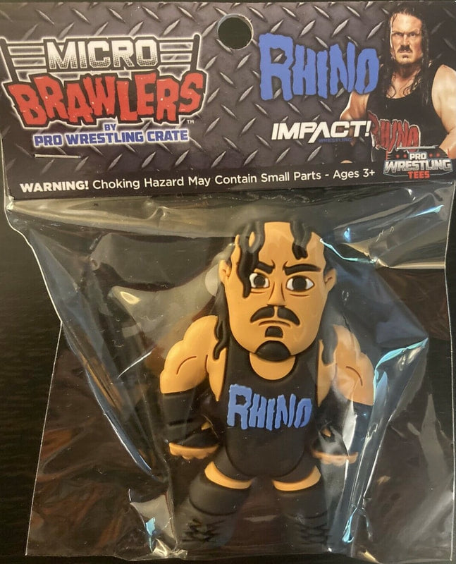 Pro Wrestling Tees Micro Brawlers 6 Rhino Action & Toy Figures PWcatalog