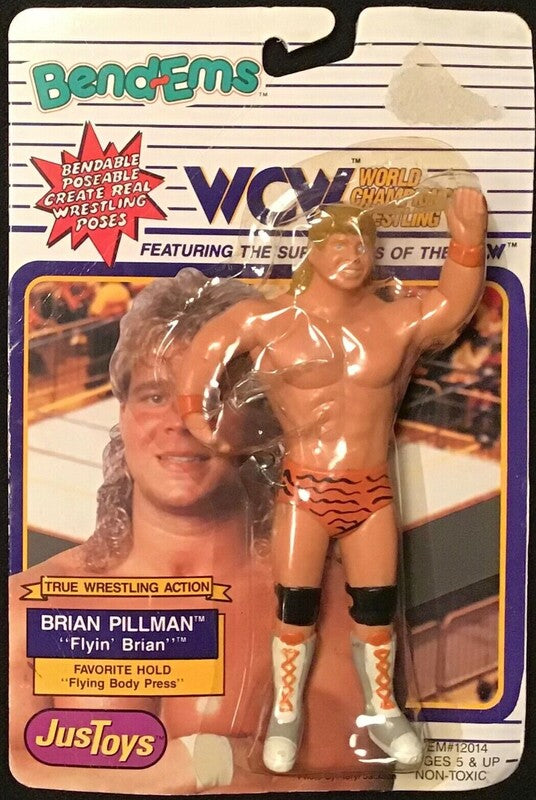 WCW Just Toys Bend-Ems Brian Pillman Action & Toy Figures PWcatalog