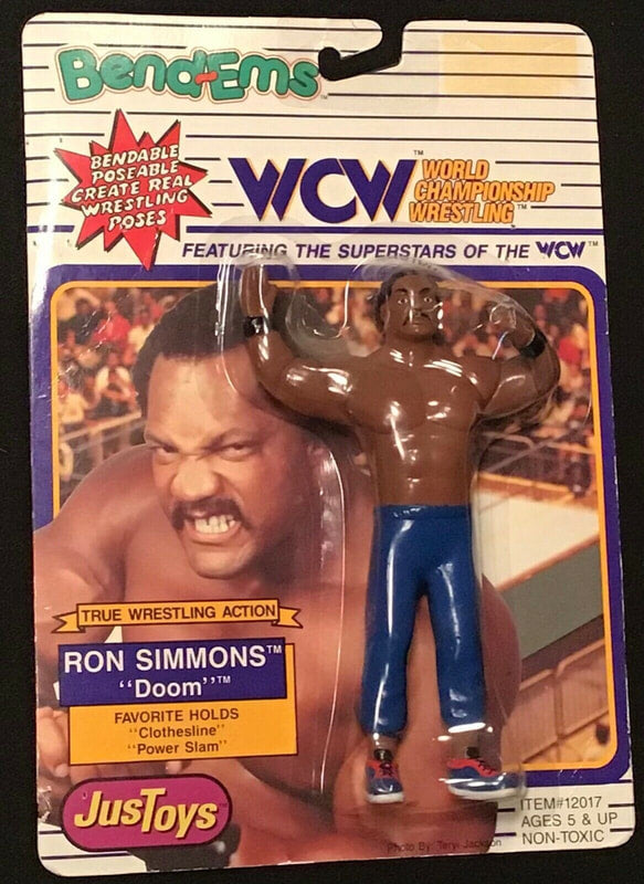 WCW Just Toys Bend-Ems Ron Simmons Action & Toy Figures PWcatalog