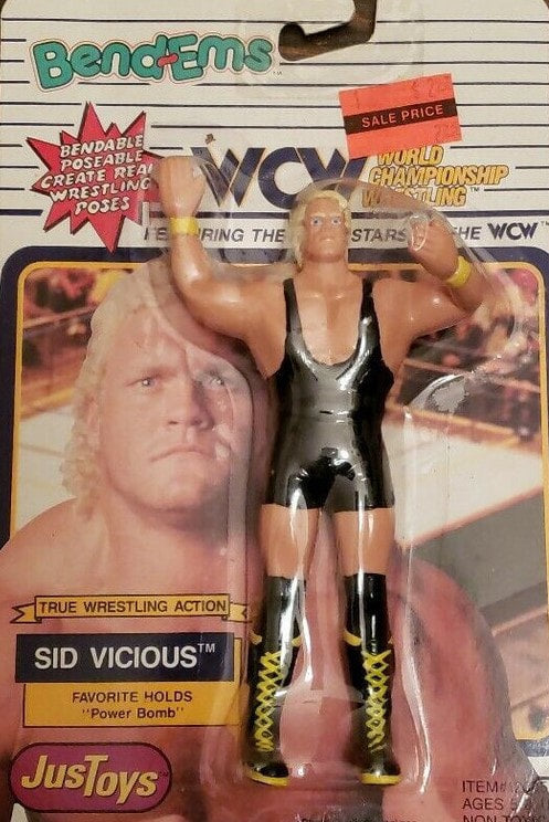WCW Just Toys Bend-Ems Sid Vicious Action & Toy Figures PWcatalog